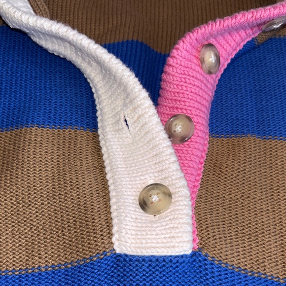 Closed Blue and Brown Sleeveless oversize Sweater size XS - Picture 6 of 9